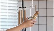 2pcs Rotating Folding Hook 360° Rotating Folding Wall Hook Self-Adhesive Hanger180 Degrees Vertical Flip Hook Waterproof Utility Hook for Home Bathroom Kitchen Office Towel