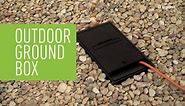 Legrand Wiremold 2-Gang Black Outdoor Weatherproof Ground Box XB814