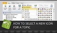 How to select a new icon for a topic in HelpNDoc (Step-by-step guide)