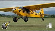 STOL Takeoff and Landing of Fully Restored Piper Cub