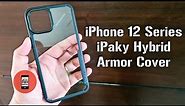 iPaky iPhone 12 Pro Max | iPhone 12 Pro Transparent Bumper Armor Back Case Cover