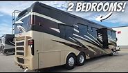 Class A Motorhome with 2 BEDROOMS!!! (1 of 4!!!) 2021 Newmar Ventana for sale!