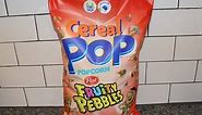 Post Fruity Pebbles Cereal Pop Popcorn Review
