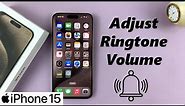 How To Adjust Ringtone Volume On iPhone 15 & iPhone 15 Pro