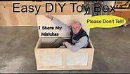 Easy DIY Toy Box With Wheels