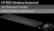 First look at HP 650 Wireless Keyboard and Mouse Combo
