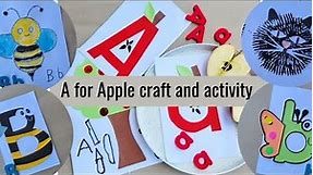 A for Apple letter craft and activity tutorial