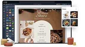 Menú de restaurante | Crea menús en línea y gratis con Visme