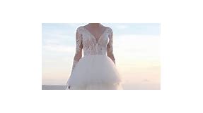 Nicole Milano - Pasqua Long Sleeve Ruffle Princess Wedding Dress