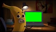 Banana Joe's Laptop meme template Green Screen