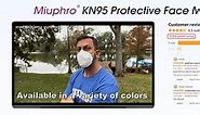 KN95 Disposable Face Mask 25 Pack 5-Ply Breathable Safety Masks Against PM2.5, Disposable Respirator Protection Mask for Men and Women Black
