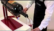 VCANTER ® the elegant and precise decanting cradle for large format wine and champagne bottles