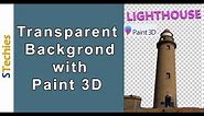 How to make transparent background in paint 3D