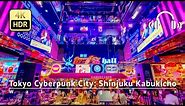 Tokyo Cyberpunk City: Shinjuku Kabukicho Walking Tour - Japan [4K/HDR/Binaural]