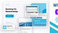 Bootstrap 5 & React - Free Material Design UI KIT