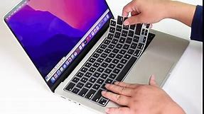 Keyboard Cover for 2024 2023 MacBook Air 15 inch M2 M3 Chip A2941 A3114, Compatible with 2024 2023 2022 MacBook Air 13.6" M2 M3 A2681 A3113 US Keyboard Protector -Black