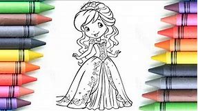 princess coloring pages||cute girl coloring pages ||simple coloring pages