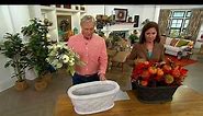 22" x 12" Basket Weave Planter by Valerie on QVC