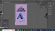 How to customize font in illustrator.. #graphicdesign #illustrator #font #graphicdesigner #reels | Maryam Ali