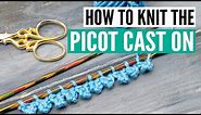 How to knit the picot cast-on edge [+2 variations]