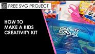 ✂️ Make Kids Creativity Kits with a Free SVG file for Cricut and Silhouette