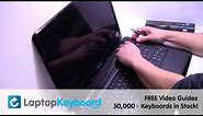 Toshiba Satellite L670 L650 Keyboard Installation Replacement Guide - Laptop Remove Replace Install