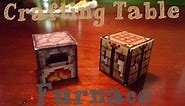 Papercraft - Minecraft: Crafting Table and Furnace