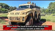Milkor from the Saudi branch of the South Africa showcases Milkor 4x4 APC at WDS 2024
