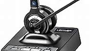 Leitner LH270 2-in-1 Wireless Office Headset with Mic – Computer and Telephone Headset – Phone Headsets for Office Phones – Teams Headset – 5-Year Warranty – Single-Ear