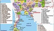 Thailand Map | HD Political Map of Thailand