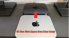 M1 Mac mini Space Gray Case Swap
