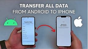 How To Transfer ALL DATA From Android to iPhone (Step by Step)