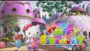 Hello Kitty Happy Birthday song for kids| Happy birthday song hello kitty.