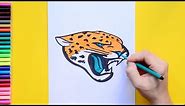 How to draw the Jacksonville Jaguars Logo (NFL Team)