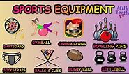 List of Sports Equipment / Sports vocabulary / Items of Sports and Games / Names of Sports Goods