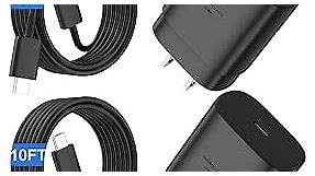 S24 S23 S22 Ultra Samsung Charger Fast Charging,25W Android Phone Charger Cord Type C Block & Super Fast Charger USB C Cable 10Ft for Samsung Galaxy S24/S23/S22/S21/S20/Plus/Ultra/FE/Note 20/10,2 Pack