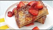 French Toast with Peanut Butter - Quick and Easy Recipe for Father's Day