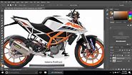 How to change your Motorcycle Color Less Than One Minute using Photoshop