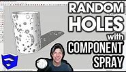 Creating RANDOM HOLES IN OBJECTS with Component Spray for SketchUp