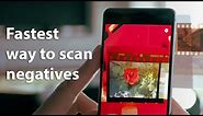 How to start scanning photo negatives with the app "Photo Negative Scanner"