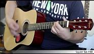 Squier SA-150 acoustic guitar :: Demo, Soundcheck