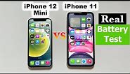 iPhone 12 Mini vs iPhone 11 Battery Drain Test (2022) | SURPRISING RESULTS! (HINDI)