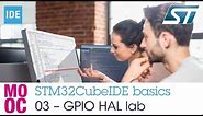 STM32CubeIDE basics - 03 GPIO HAL lab