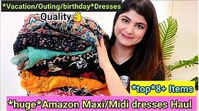 *huge*Amazon Maxi/Midi dresses Haul | SummerSpecial Dresses Under 999₹ | VEES CORNER