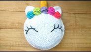 Crochet Unicorn Pillow - Cushion Step by Step