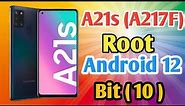 Samsung A21s (SM-A217F) U10 Root How To Root A217F u10 Andriod 12 Free File @2024 Patch Done