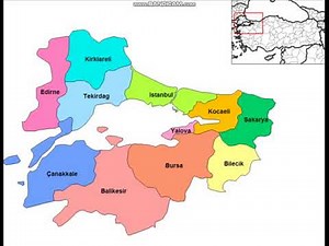 Marmara Bölgesi Haritası (Haritalar Serisi #3)