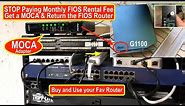 Stop Paying FIOS Rental FEE! How to install MOCA adapter & Keep your FIOS one TV cable boxes working