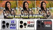 15 Pro Max vs 14 & 13 Pro Max: Blind Camera Test!