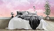 Clouds 3D Wall Mural - Not Peel and Stick Wallpaper - 103 in(W) x 69 in(H) - Modern Room Decor for Bedroom or Living Room.